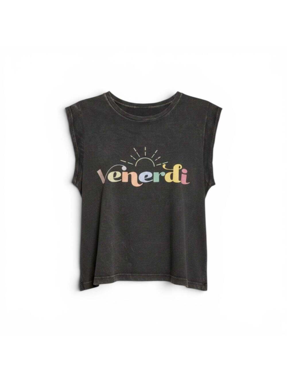 Vintage Canvas - Graphic Sleeveless Distressed  Confortable Tank Top - New